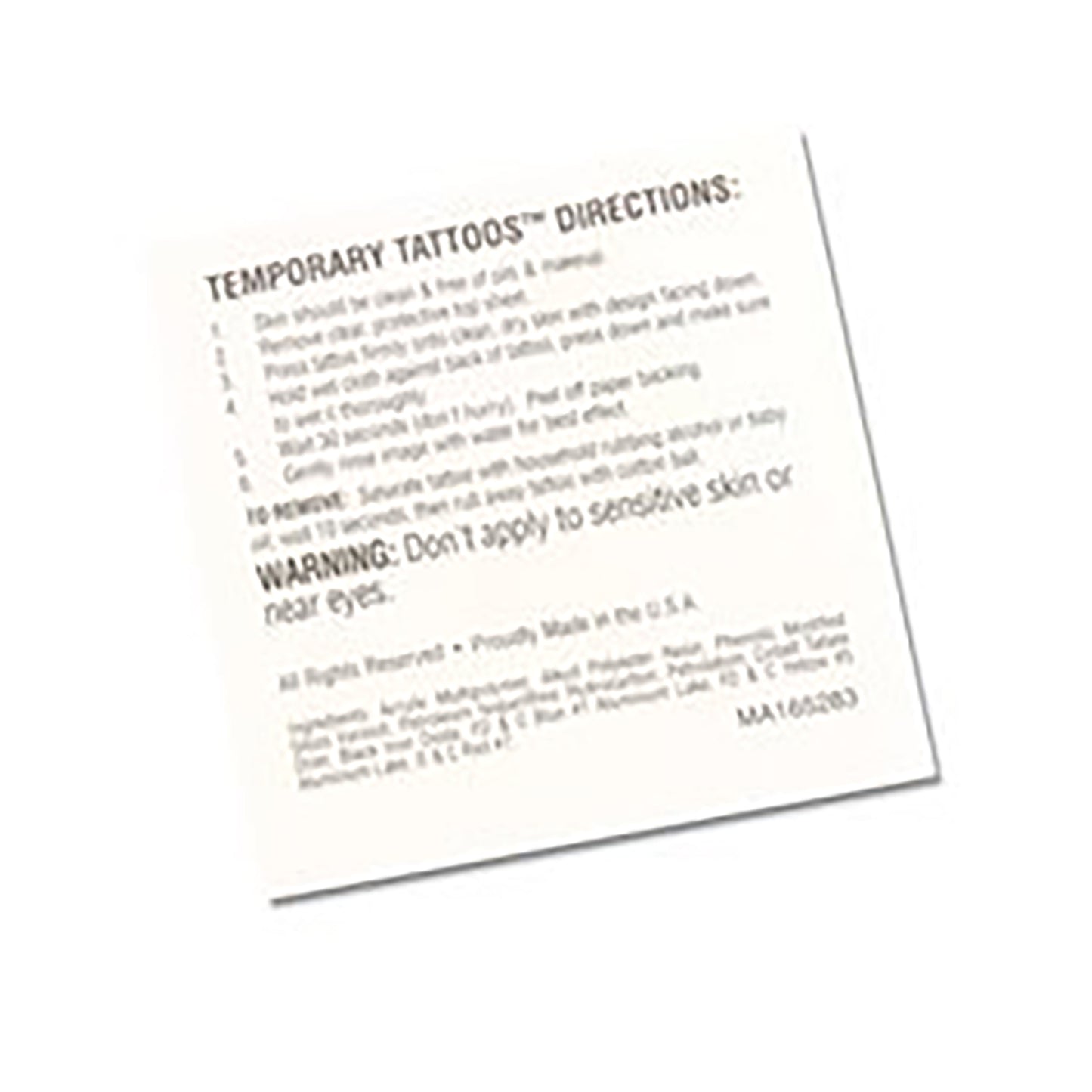 Temporary Tattoo, CWSF - 3.8 x 3.8 cm (1.5 x 1.5 inches)